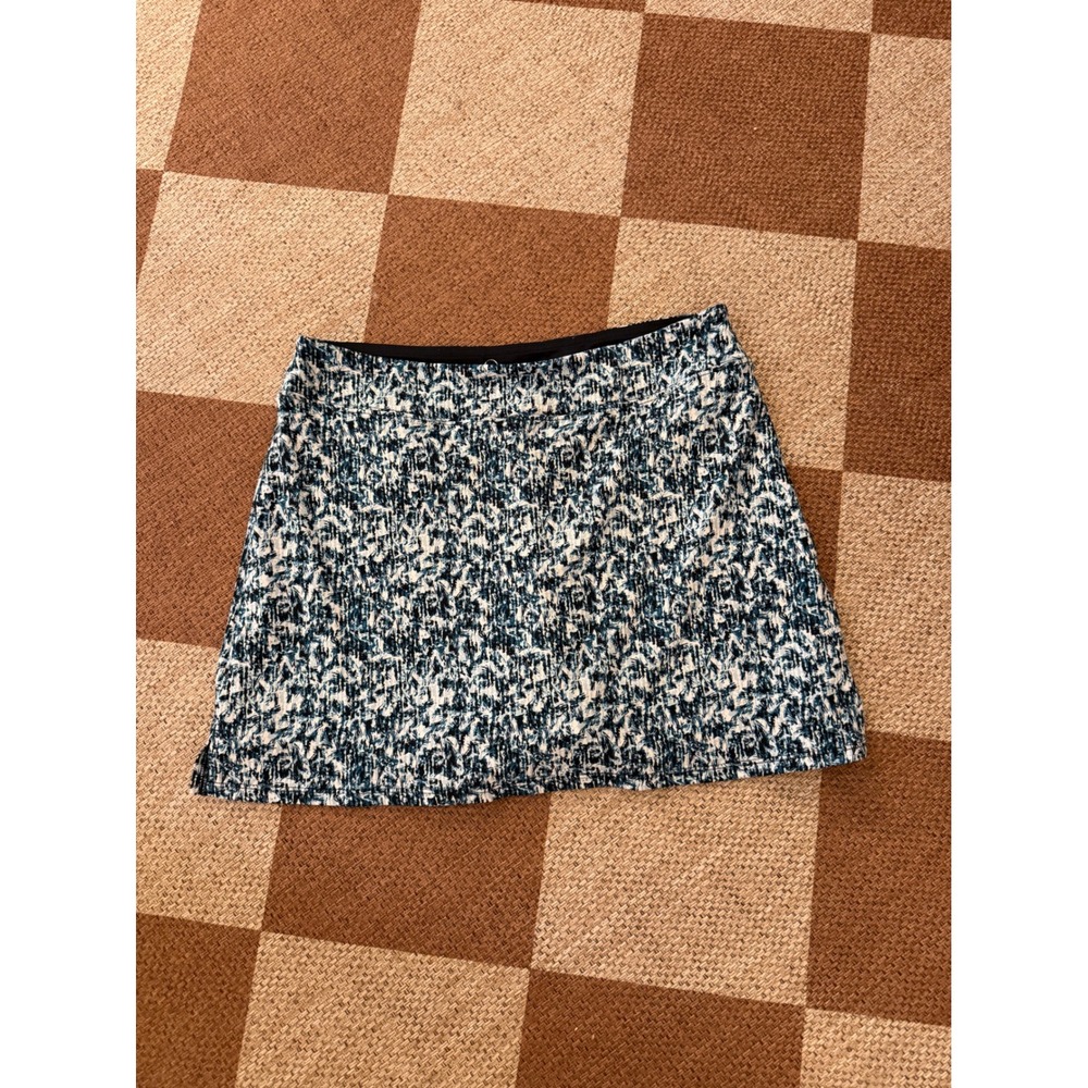 Tranquility Colorado Clothing Blue White Abstract Print Active Skort Medium